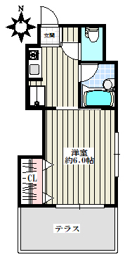HONGO桜HOUSE【ホンゴウ桜ハウス】 1階 1Kの間取り