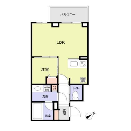 シルバーウッド春日（Ｓｉｌｖｅｒ　Ｗｏｏｄ　ＫＡＳＵＧＡ） 3階 1LDKの間取り