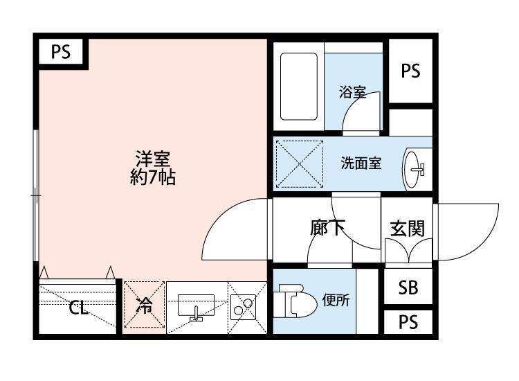 LEGALAND白山～リーガランドハクサン～ 3階 1Rの間取り