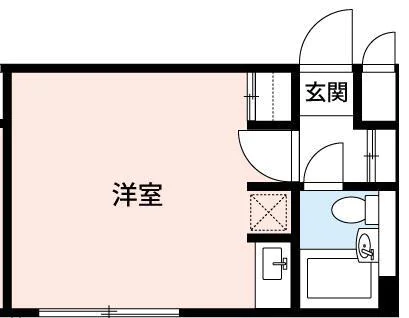 湯島アパートメントハウス 1階 1Rの間取り