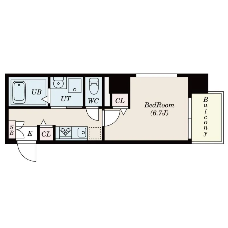 彰文居　FRecoA向丘～ショウブンキョ　フレコアムコウガオカ～ 6階 1Kの間取り