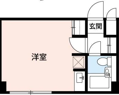 湯島アパートメントハウス 3階 1Rの間取り