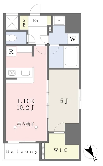 コージーコート茗荷谷 4階 1LDKの間取り