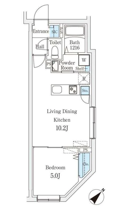 【新築】Aglaia千石（アグライアセンゴク） 1階 1LDKの間取り