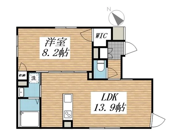 CREAL文京千石Ⅱ 4階 1LDKの間取り