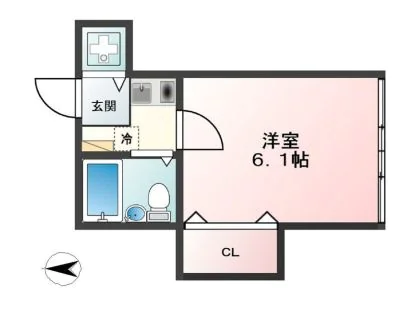 BALISS SENDAGI（バリス千駄木） 2階 1Kの間取り