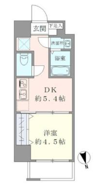 ＣＡＳＡ　ＥＳＴ　ＣＯＲＴＡ（カーサエストコルタ） 2階 1DKの間取り