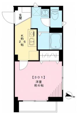 ＫＩＫ大塚ヒルズ 3階 1Kの間取り