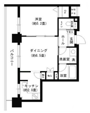 クリオ文京小石川　 3階 1DKの間取り