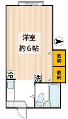 フェリオ目白台 1階 1Rの間取り