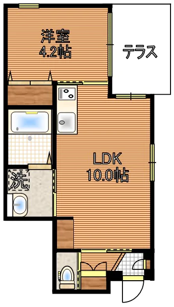 【新築】WI本郷（ダブリューアイホンゴウ） 1階 1LDKの間取り