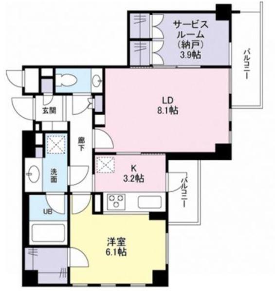 ドゥーエ千石 3階 1SLDKの間取り