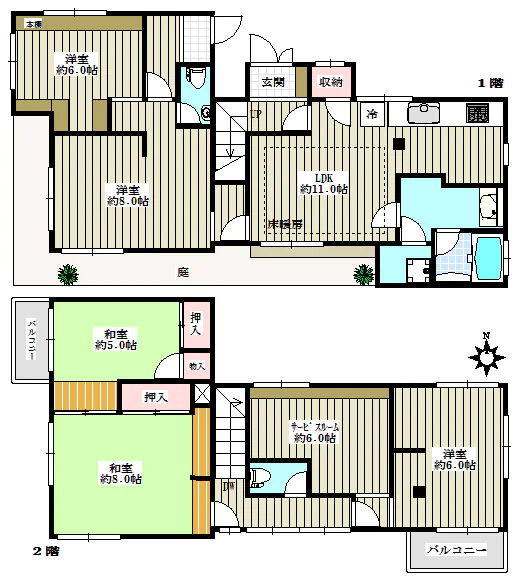 本郷６丁目戸建て 1階 5SLDKの間取り