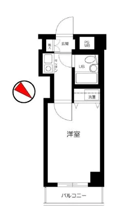 日神パレステージ本駒込 3階 1Kの間取り