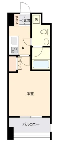 ドゥーエ茗荷谷 7階 1Kの間取り