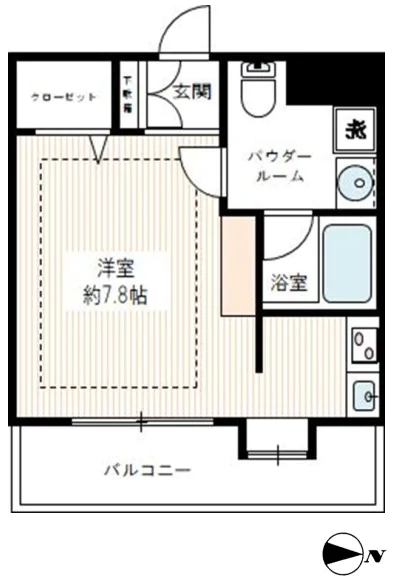 VIVRE本郷【ヴィーブ本郷】 9階 1Rの間取り