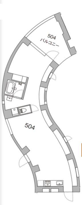 【新築】天神町place 5階 1Rの間取り