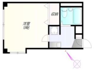 プレジールＭ 1階 1Kの間取り