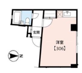 湯島アパートメントハウス 3階 1Rの間取り