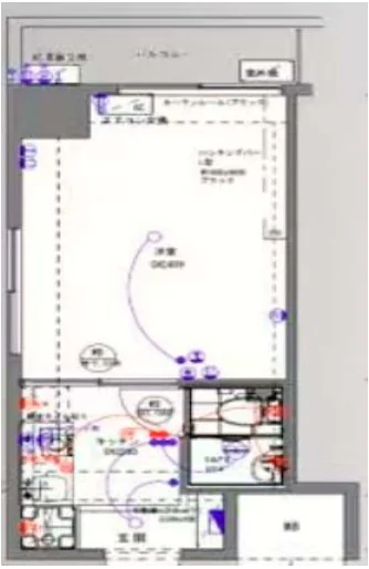ライオンズマンション文京根津 4階 1Kの間取り