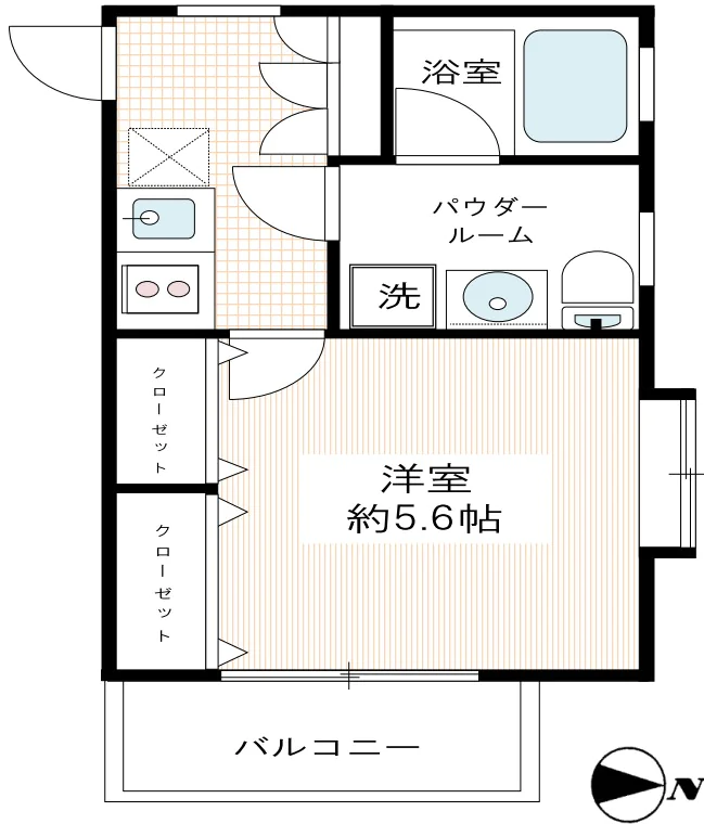 VIVRE本郷【ヴィーブ本郷】 7階 1Kの間取り