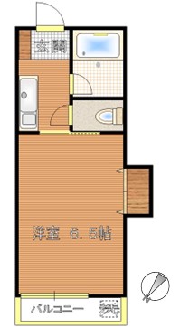 マンション太田 1階 1Kの間取り