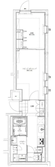 GENOVIA新大塚（ジェノヴィア新大塚） 1階 1LDKの間取り