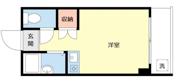 カスガヒルズ 2階 1Rの間取り