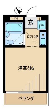 チェリーブラッサム 1階 1Rの間取り