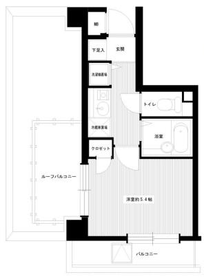 メインステージ護国寺 8階 1Kの間取り