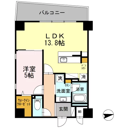 ＣＰ　ＨＯＭＥＳ（シーピーホームズ） 4階 1LDKの間取り