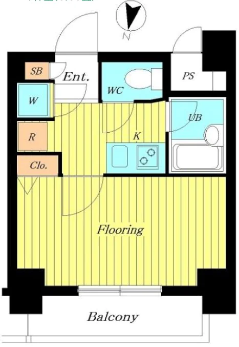 ソアブール小石川NOVA 9階 1Kの間取り