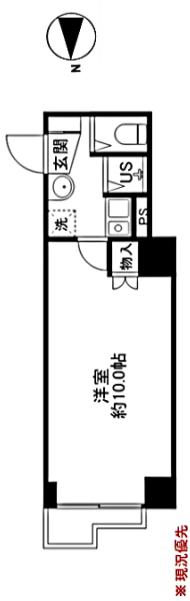 ソフィアお茶の水 6階 1Kの間取り