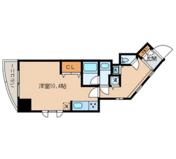 Crest本郷 11階 1Rの間取り