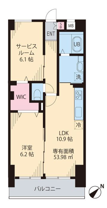 ソレアード茗荷谷 1階 1SLDKの間取り