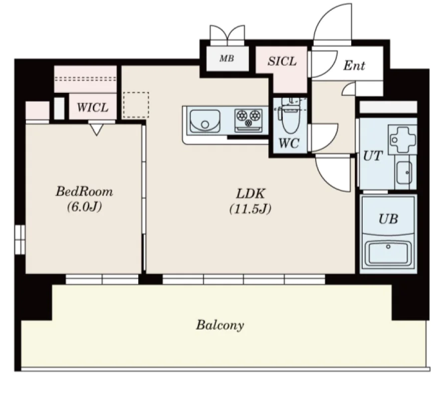 GRANPASEO本郷壱岐坂（グランパセオ本郷壱岐坂） 9階 1LDKの間取り