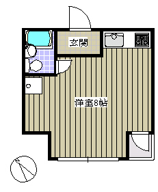 アイビー新大塚 2階 1Kの間取り