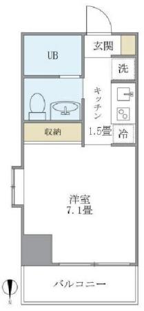 ＫＤＸレジデンス御徒町 9階 1Kの間取り