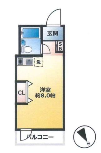 進藤ビル 3階 1Rの間取り