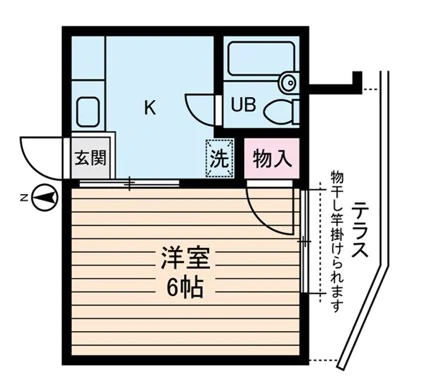 マディソン新大塚 1階 1Kの間取り