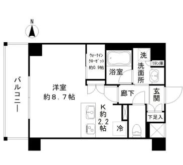 デュオステージ本郷 1階 1Rの間取り