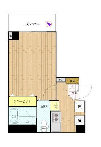アリーチェ文京根津（旧ザ・スカイグランディア根津） 4階 1Kの間取り