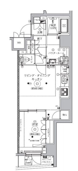 C’est joli 東大前（セジョリ東大前） 10階 1LDKの間取り