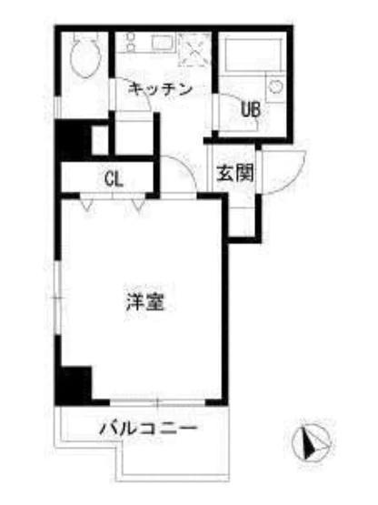 アルテール千石 2階 1Kの間取り