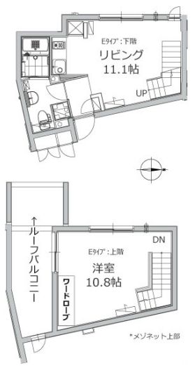 アレーロ江戸川橋 4階 1LDKの間取り