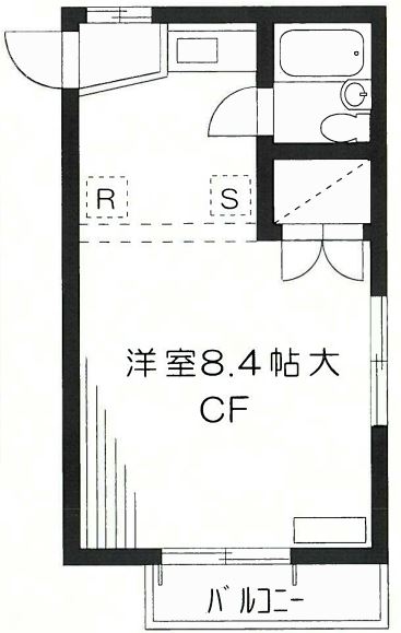 メゾン井上（西片） 2階 1Rの間取り