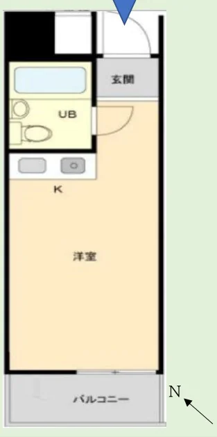 パレドール文京第3 5階 1Rの間取り