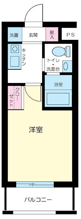 スカイコート本郷東大前第３ 2階 1Kの間取り