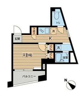 エスティメゾン千駄木 9階 1Kの間取り