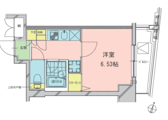 本郷エーワン東大前 9階 1Kの間取り